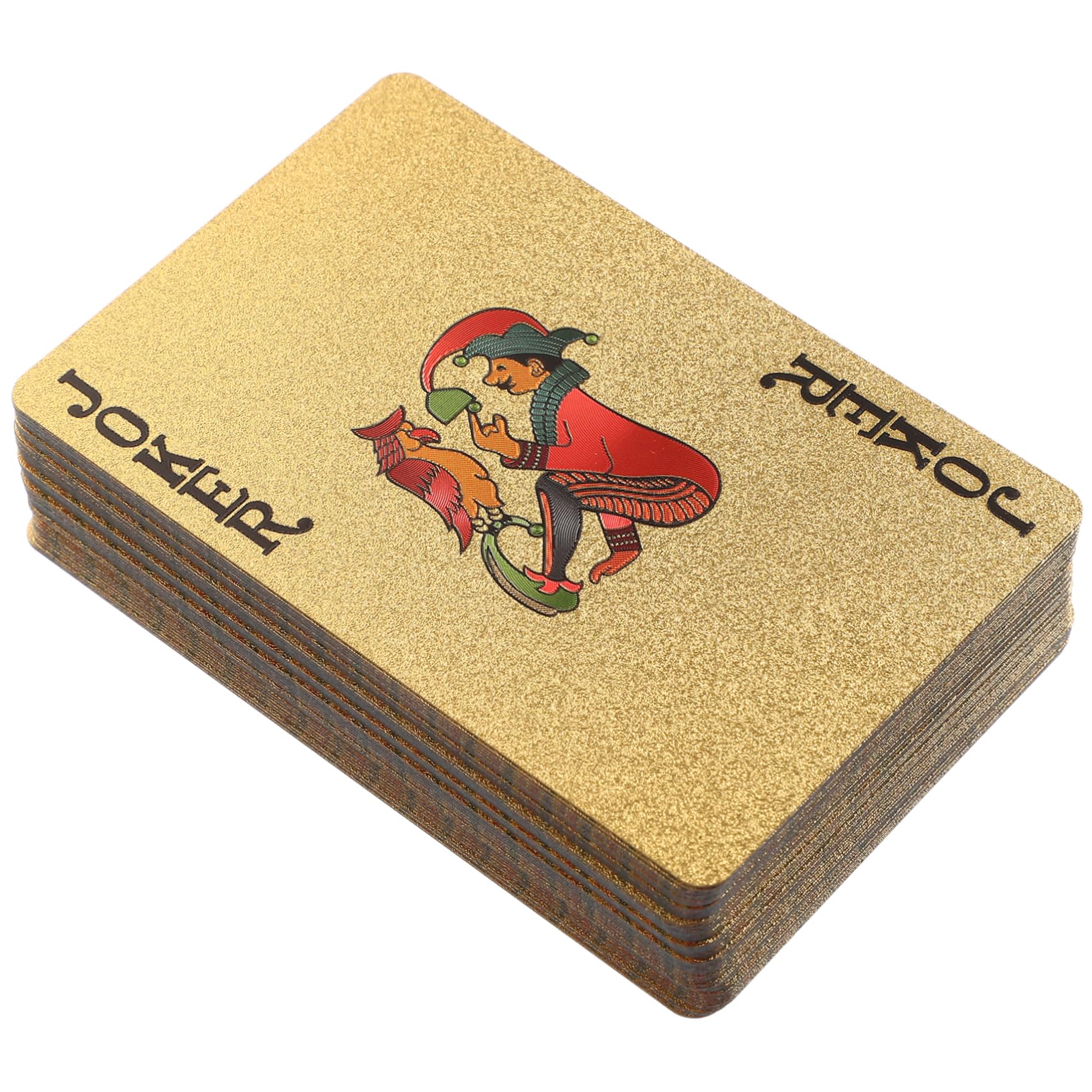 Abaodam 5 Confezioni Di Carte Da Gioco Lamina D'Oro Carte Da Poker Tally Da Gioco Carta Da Gioco Standard Di Partito Puntelli Di Giochi Di Oggetti Di Scena Del