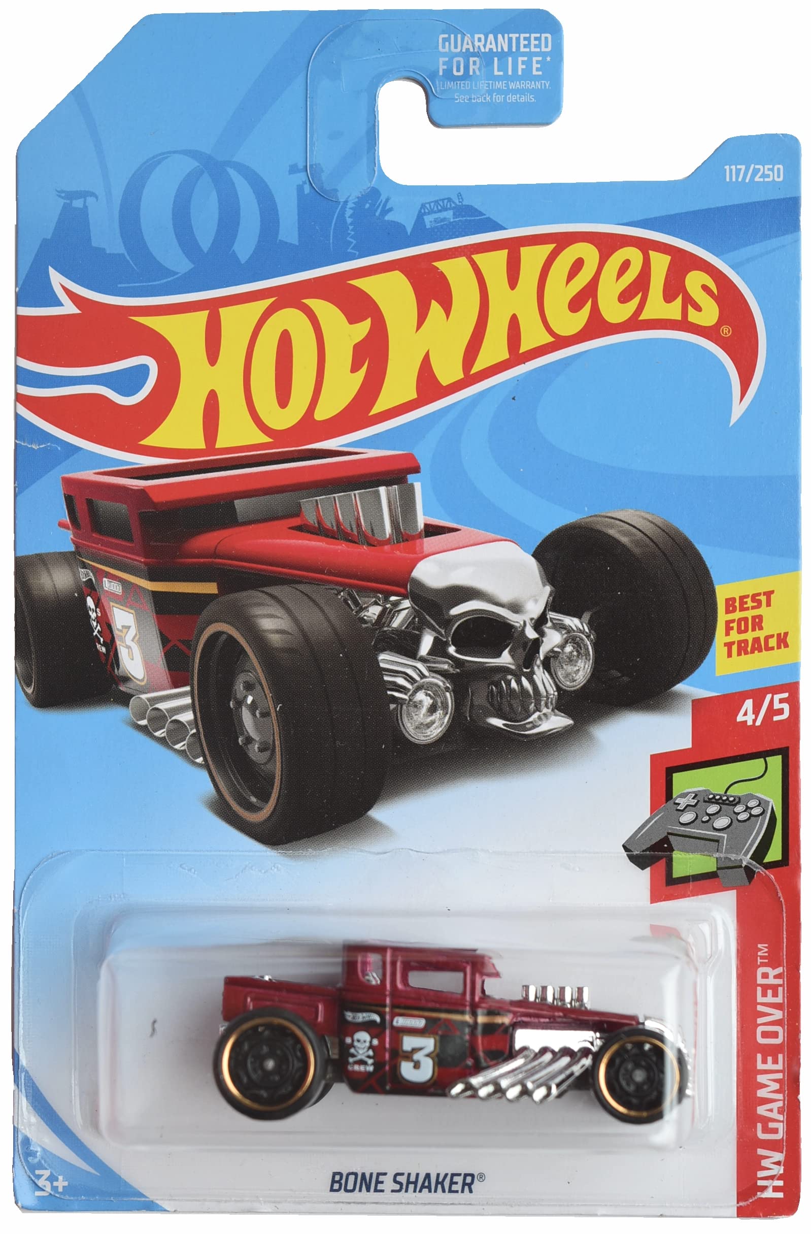 Amazon.com: Hot Wheels Bone Shaker, HW Game Over 4/5 [red] : Toys