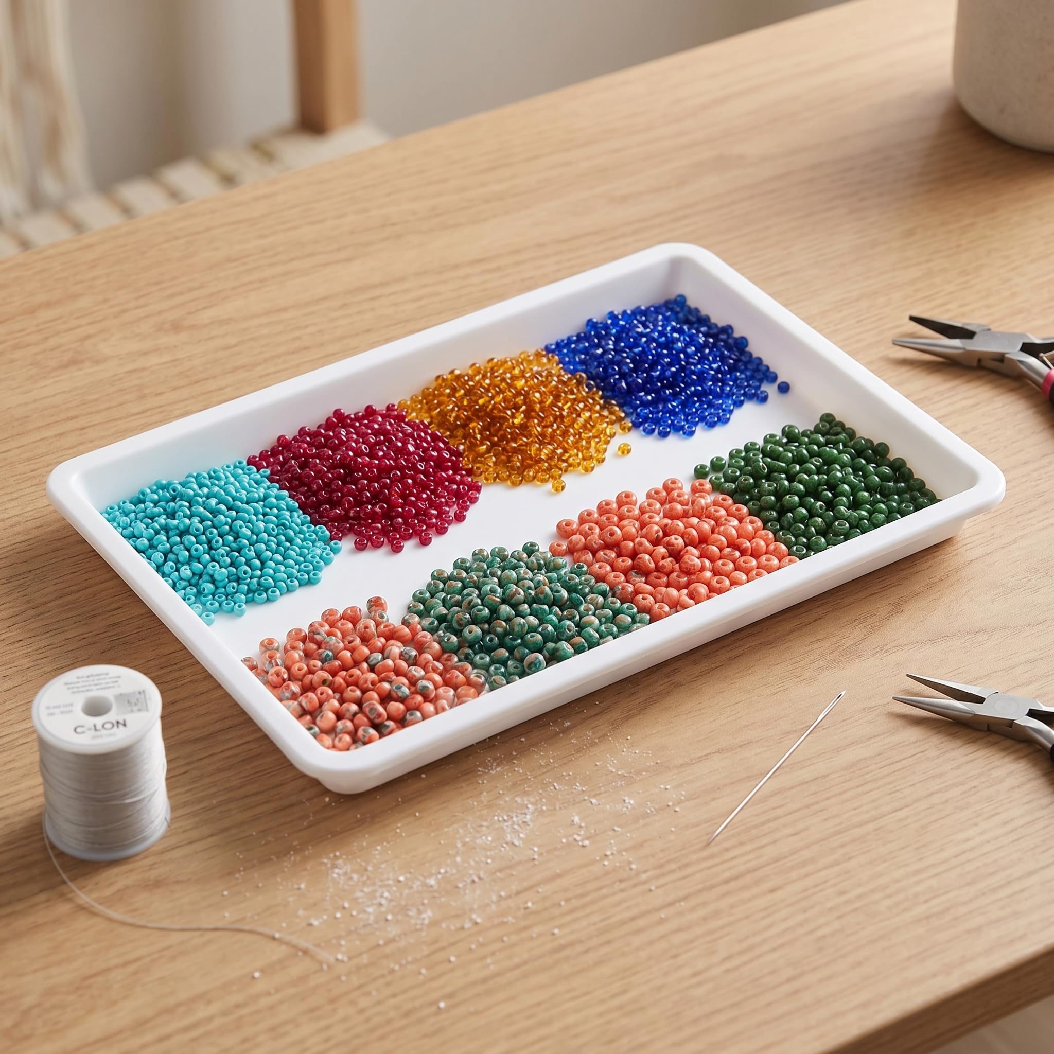 10 vassoi plastic per attività artistiche e artigianali, scuola e casa, progetti fai-da-te, pittura, perline, organizzazione forniture