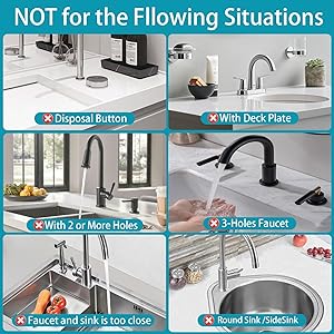 Faucet Mat for Kitchen Sink with Raised Feet, Fast Drying Diatomite Stone Sink Tray, Water Absorbent Faucet & Sink Splash Guard, Prevents Moisture Buildup, Durable Protector for Bathroom Counter
