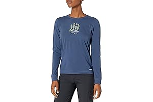 Life is Good Women's Moonlight Woods Long Sleeve Crusher Tee