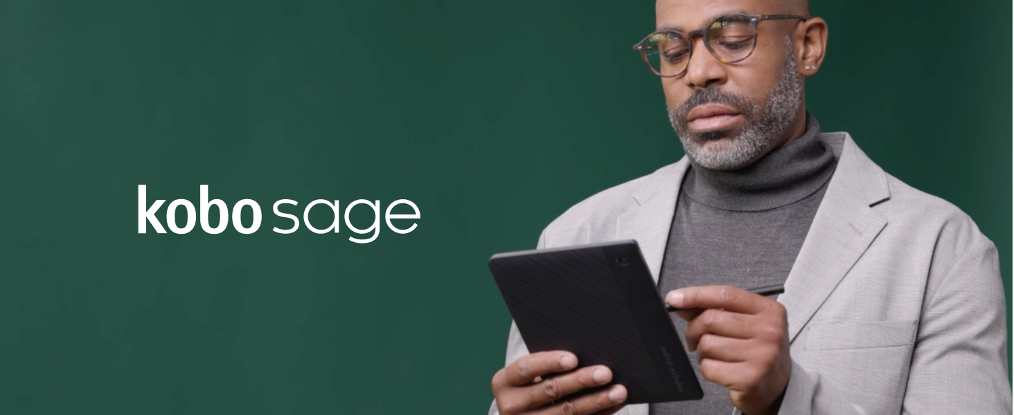 Kobo Sage | eReader | 8” HD Glare Free Touchscreen | Waterproof