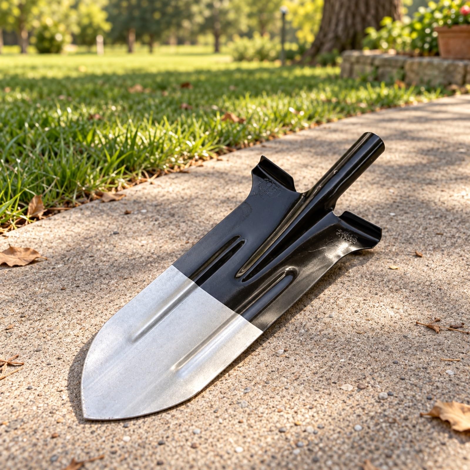 Pala Mano con Hoja Acero Templado y BOR ntado para Agujeros Profundos y Mover Escombros con Facilidad Acuada para Huertos Jardines y