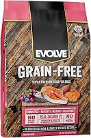 Vista 1 de Evolve Comida para perros con receta de salmón deshuesado y batata sin granos, 12 libras