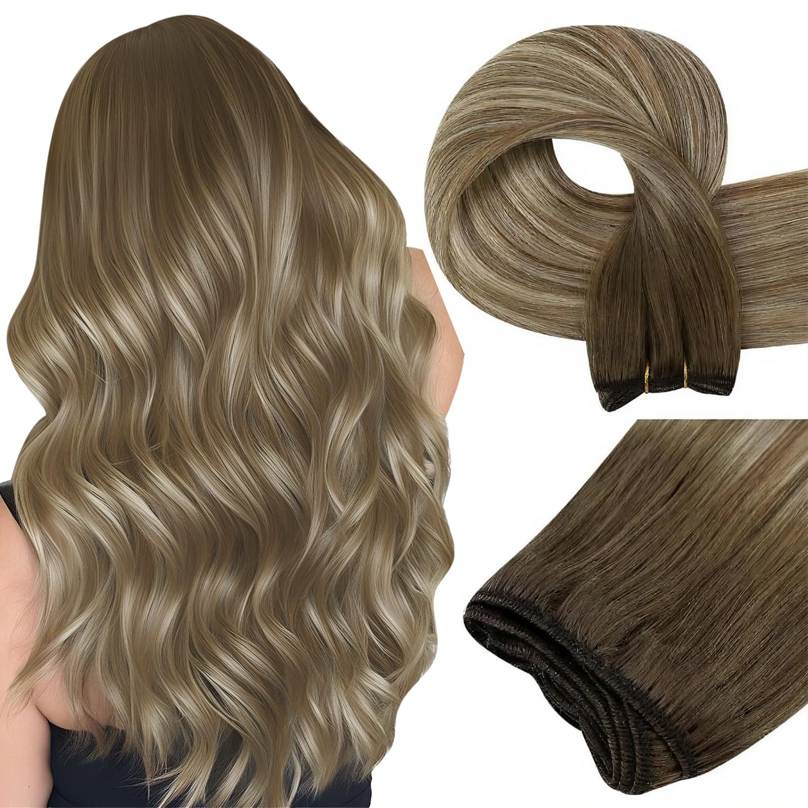 Easyouth Extension Echthaar Weiche Textur Extensions Remy Haar
