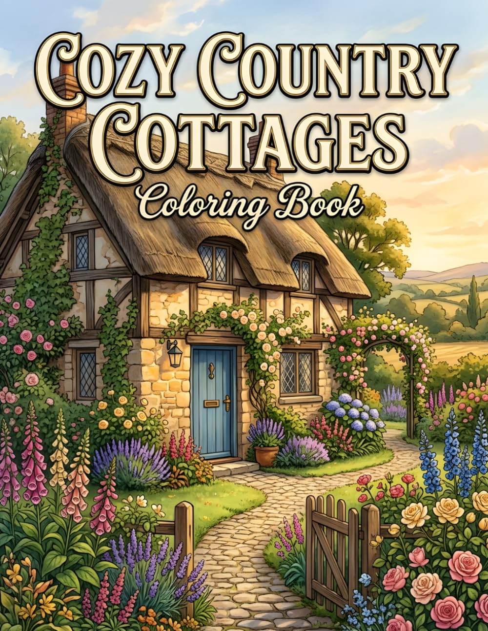 Cozy Cottage Coloring Book