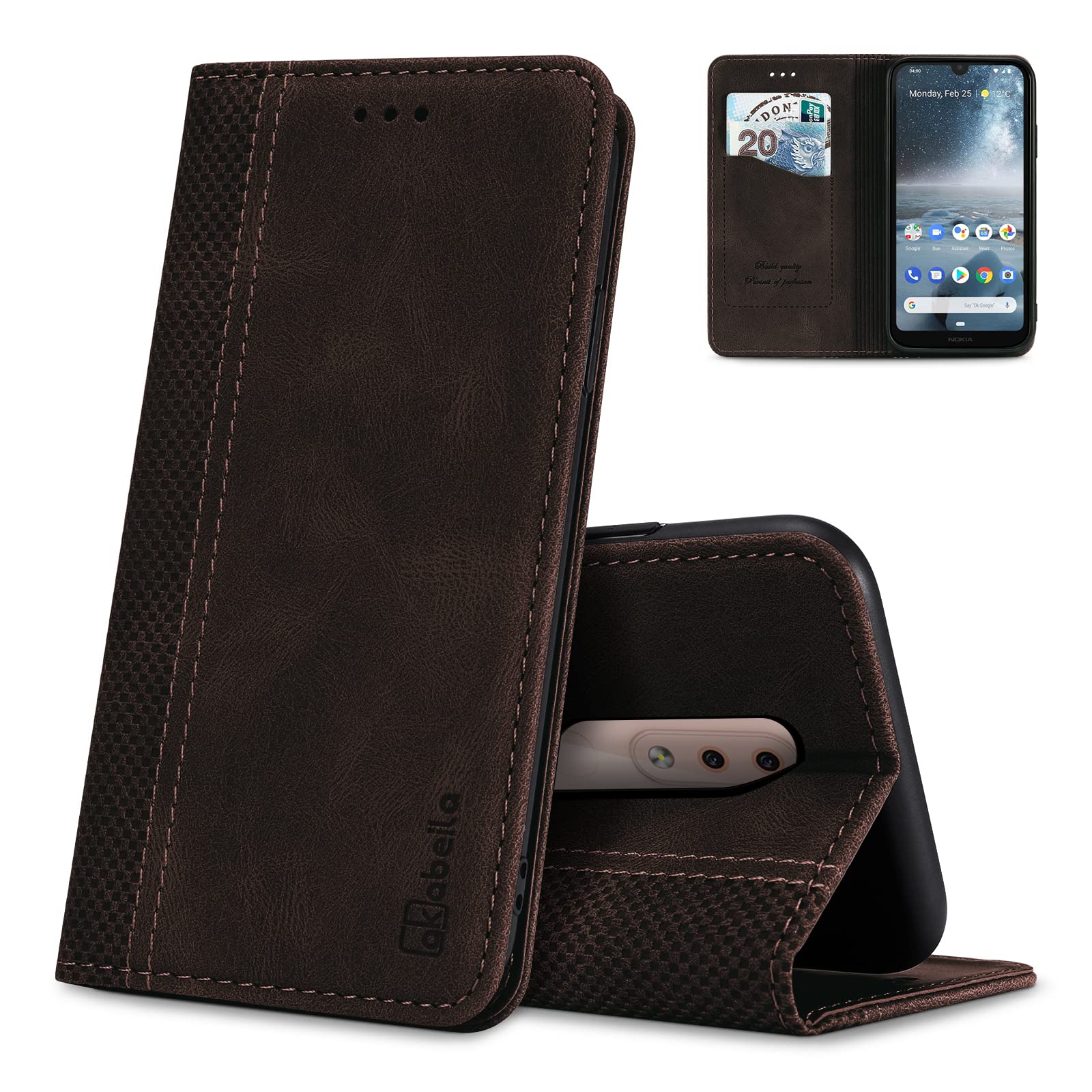 Manyip Custodia e Cover per Nokia 4.2,Custodia a Portafoglio in Pelle