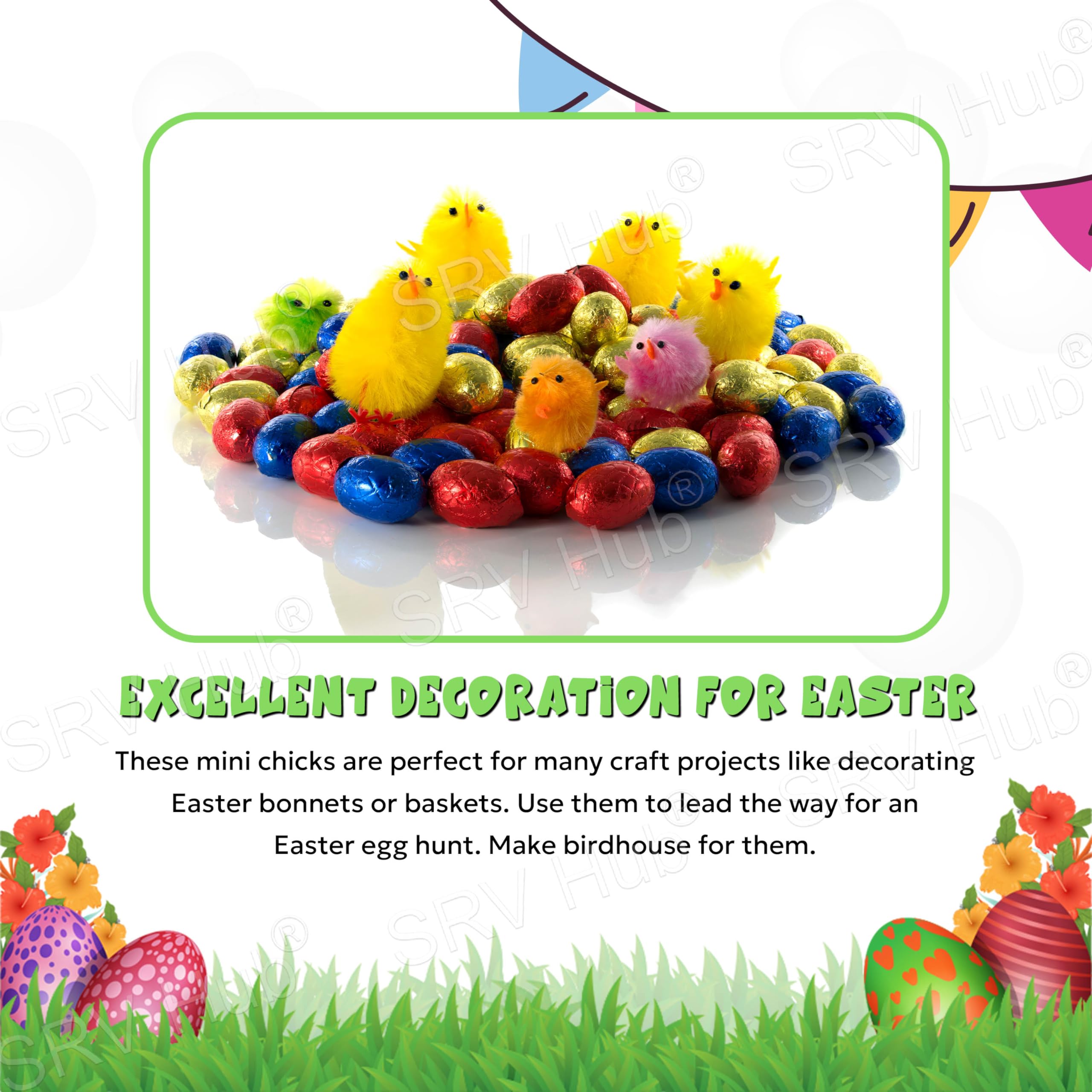 Decoracion De Pascua Simulación De Fibra Artificial De Pollo Para La Decoración De La Fita De 8,69 € | DHgate
