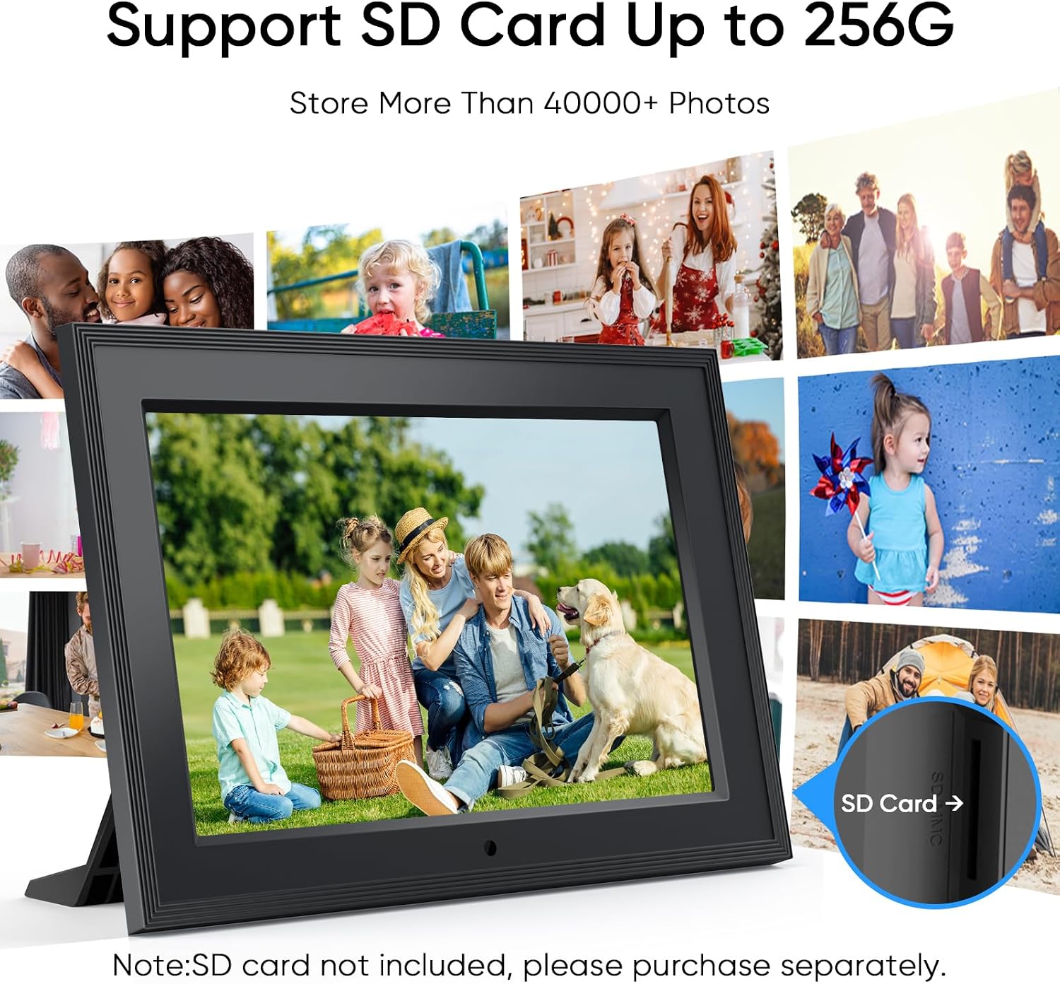 7 Inch WiFi Digital Picture Frame with App Control (No SD Card)