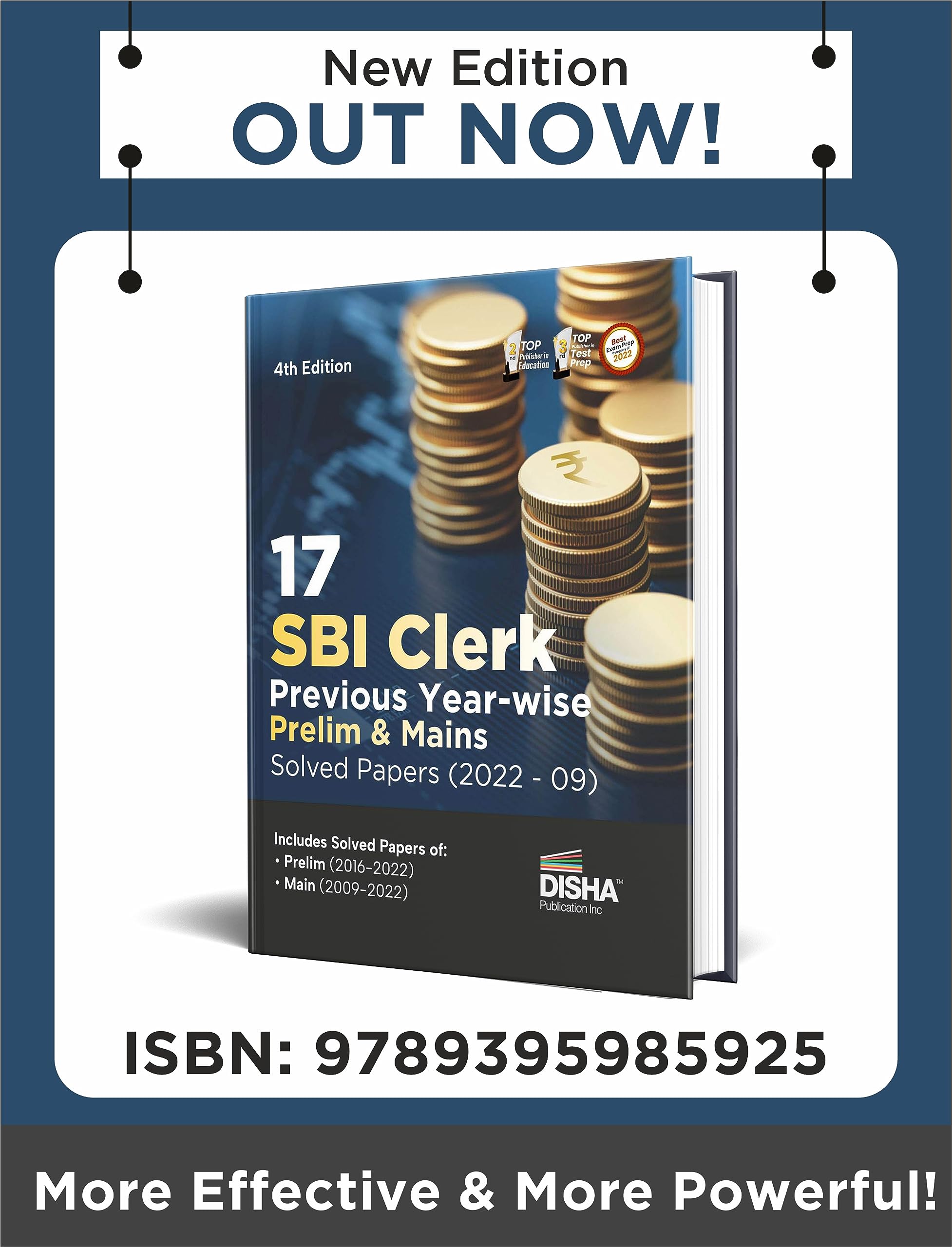 SBI Clerk 10 Year-wise Prelim & Mains Solved Papers (2021 - 09) 3rd Edition 2