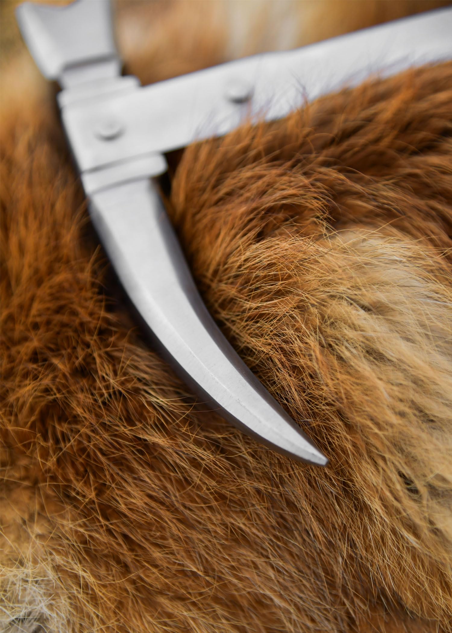 Battle-Merchant - Dekorativer Streithammer - Rabenschnabel Hammer aus legiertem Stahl - Mit Holzgriff - ab 18