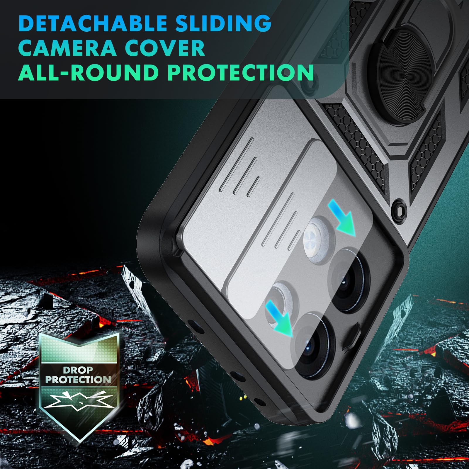 Moshking Back Cover For Redmi Note 13 Pro 5G With Sliding Camera Shield - View #7