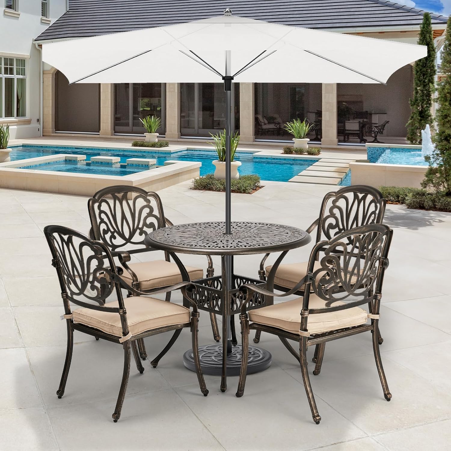 Elevate Your Outdoors: VINGLI 5-Piece Patio Dining Set Review
