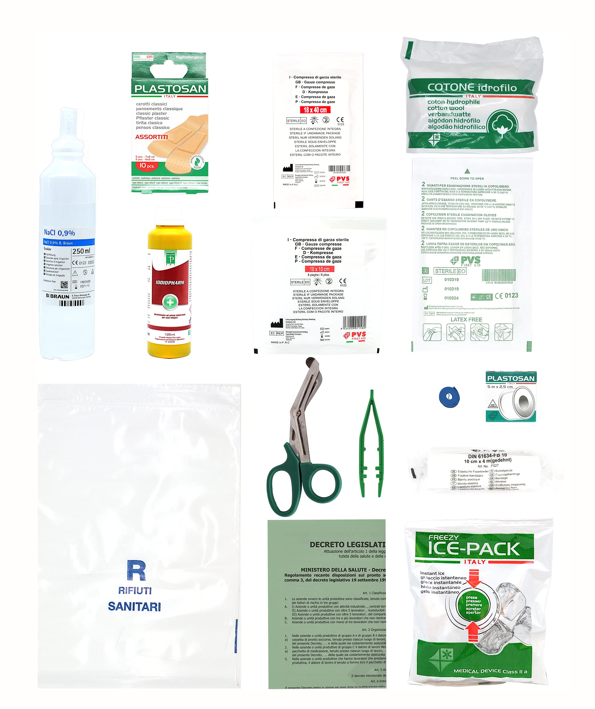 Gisinti Reintegro Cassette Pronto Soccorso All.2 Per Aziende sotto 3 Dipendenti - Pacco Reintegro All.2 DM388