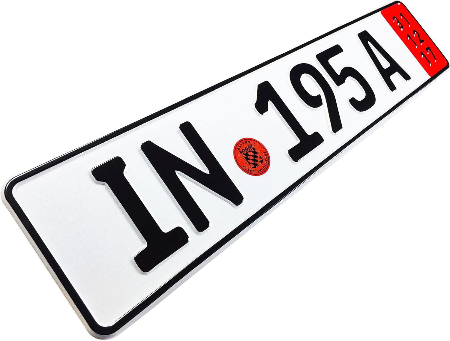 Compatible with Audi Ingolstadt Red Export German License Plate