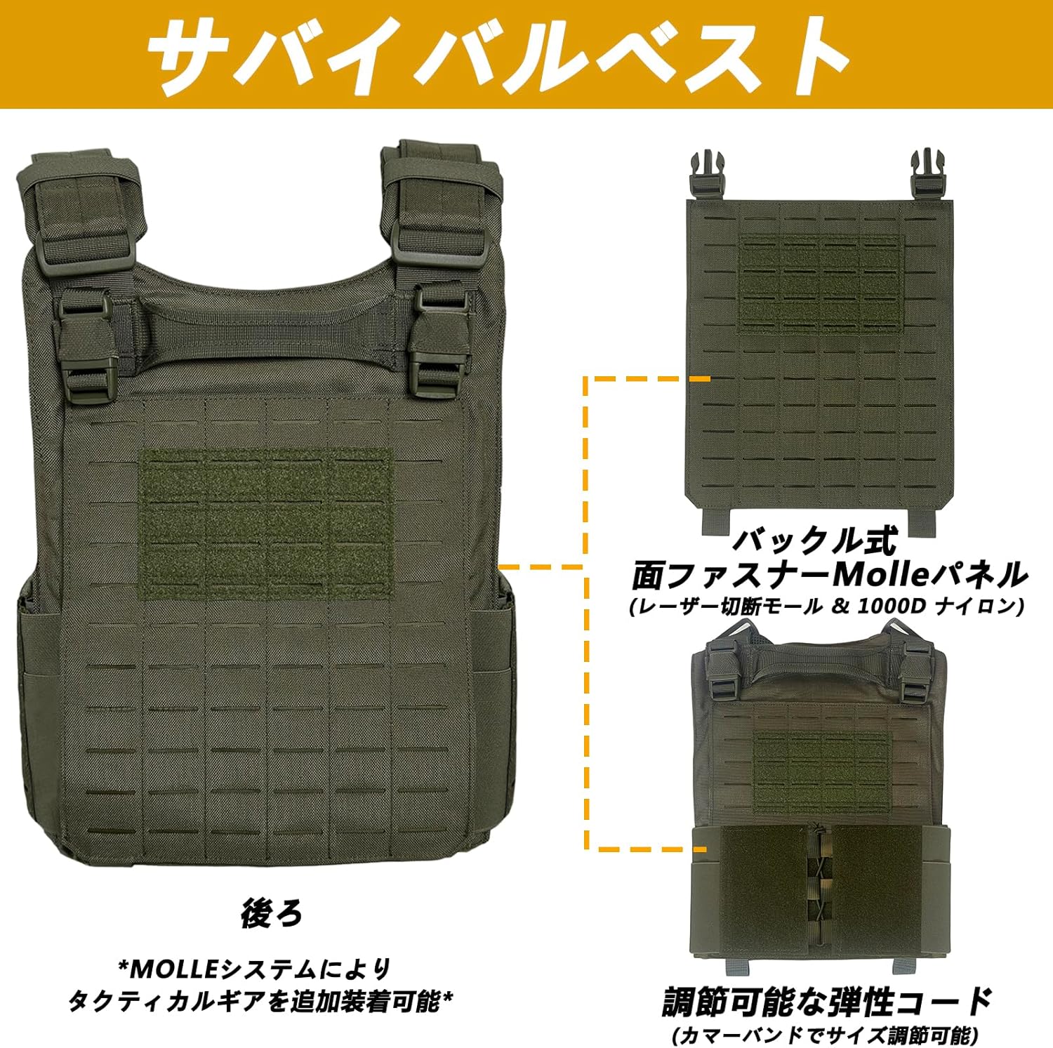 TWINFALCONS] タクティカルベスト 軽量 プレートキャリア