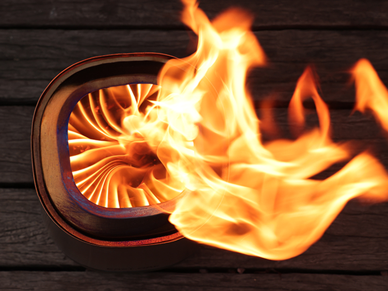 Amazon.com : East Oak Fuoco Smokeless Tabletop Fire Pit | 3-in-1