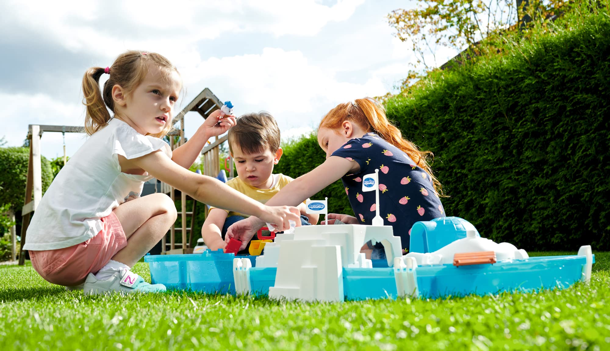 AquaPlay - Polar - Wasserbahn mit Eisberg, Stausee und Rampe für einen Wasserfall, inklusive Spielfigur Olivia mit Farbwechsel-Funktion, für Kinder ab 3 Jahren 8700001522 Türkis