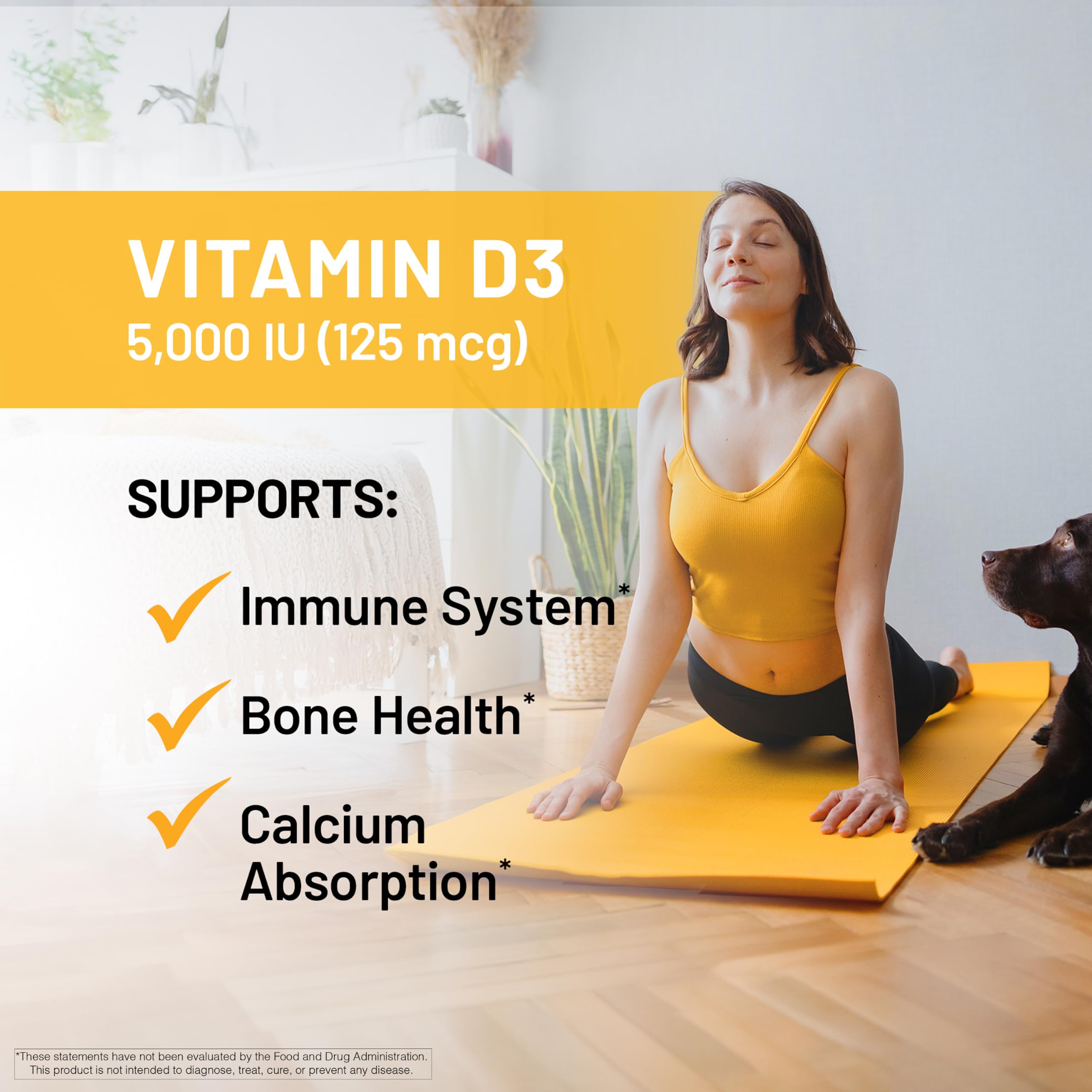 NatureWise Vitamin D3 5000IU Supplement, Bone & Immune Health, 30 Softgels — Amazon image 2