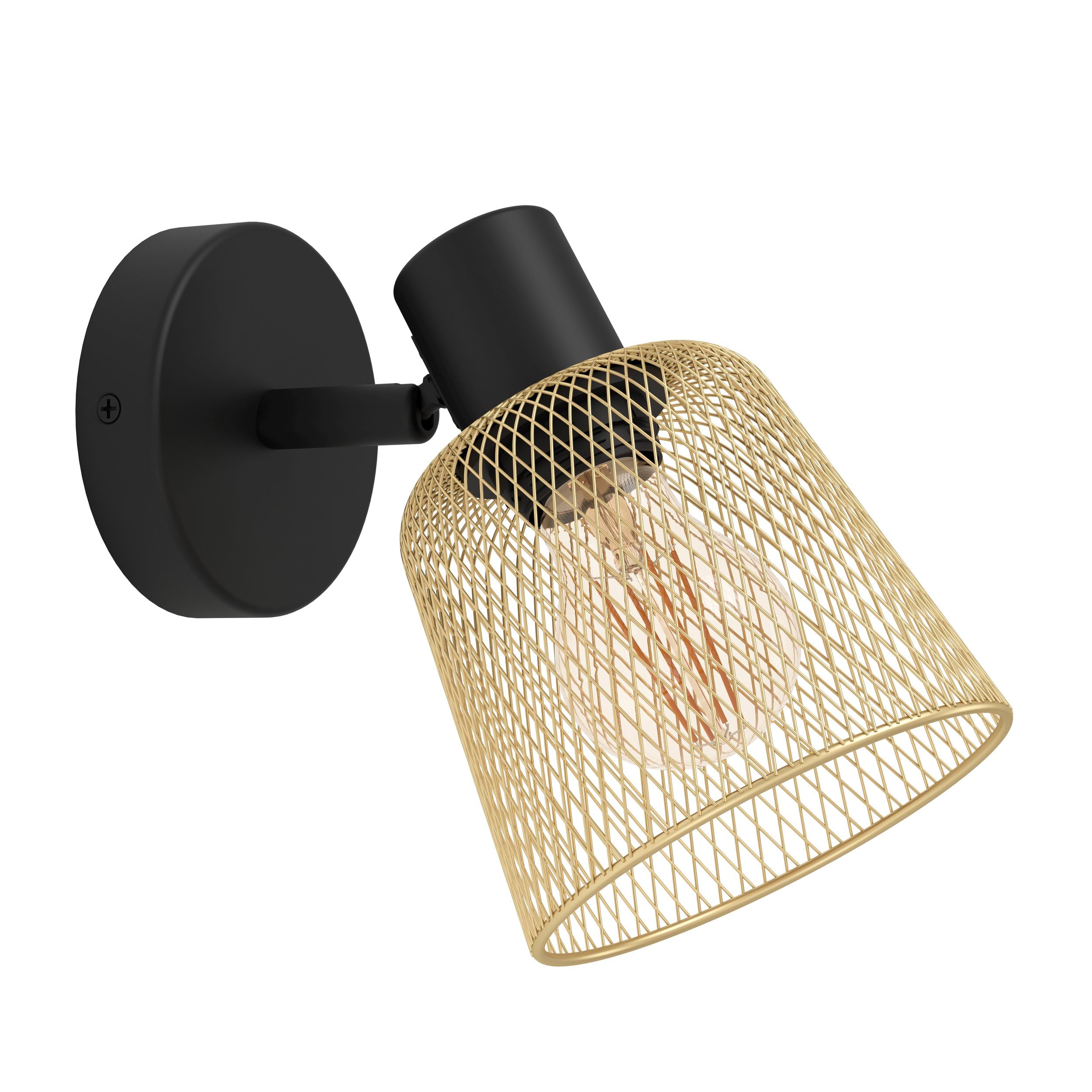 Eglo wall Light Fixture Coslada, Indoor lamp with Adjustable spot