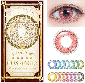 Amazon パーフェクトシリーズ コスマギア 度あり 1箱6枚 コスプレ カラコン 赤 レッド Pc01 燃える宝石 1 00 Perfect Series ソフトコンタクトレンズ