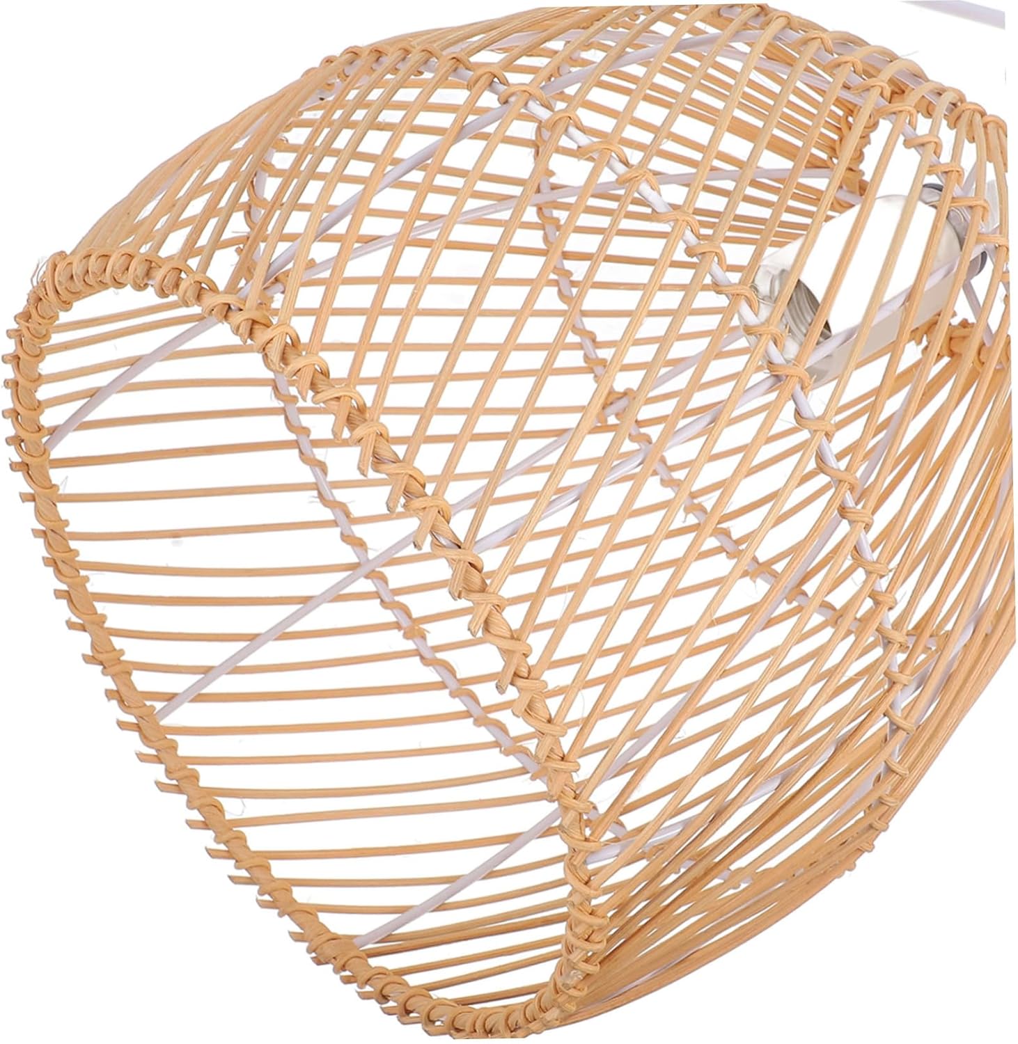 Gadpiparty Bohemian Lampshade Bamboo Weaving Light Fixture Ceiling Hanging Lamp Cover