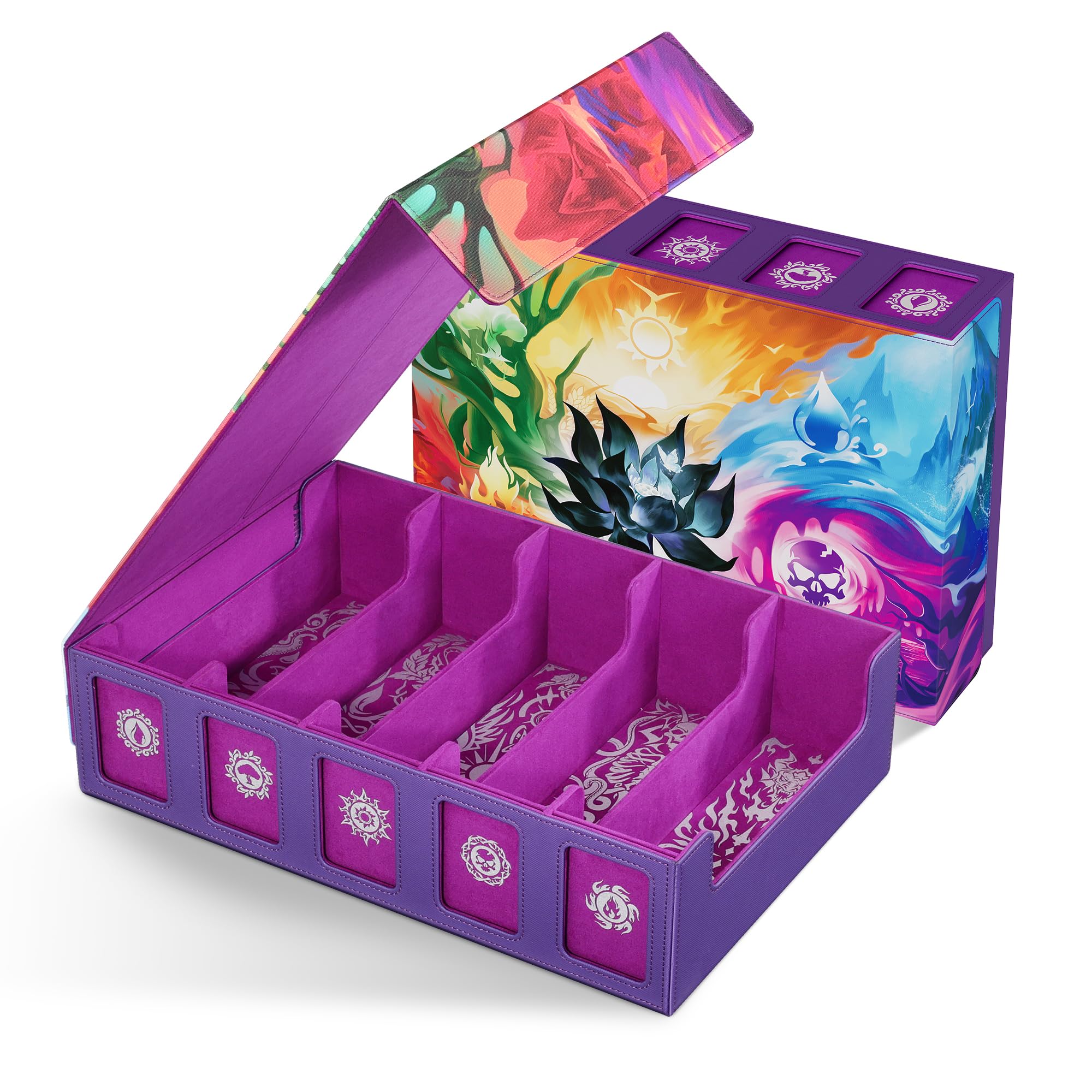 Kabinka 5 Row MTG Card Storage Box with Commander Display and Art Printing — image 1