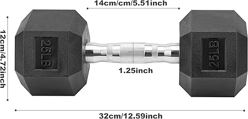 Miniatura 2 de Mancuernas hexagonales, mancuernas hexagonales de hierro fundido con revestimiento de goma en pares, juego de mancuernas con pesas para ejercicio y