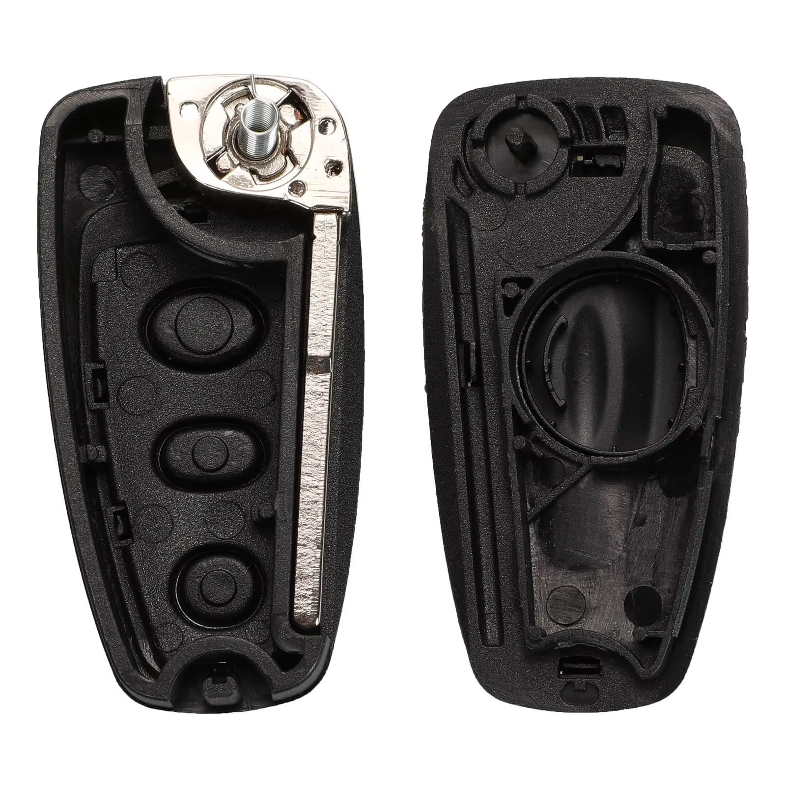 Compatible Con Ford Para Focus 2011 2012 2013 2014 2015 2016 2017 2018 1 Pieza 3 Botones Reemplazo De Carcasa Llave A Distancia Coche(3 Buttons HU101)