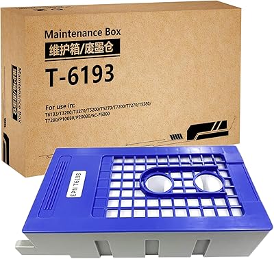 HEMEINY T6193 C13T619300 Ink Maintenance Box Compatible with SureColor T3000 T5000 T7000 T3200 T5200 T7200 T3080 T5080 T7080 F6000 T3200D T5200D T7200D T7200 T3270 T5270 T7270 Printer