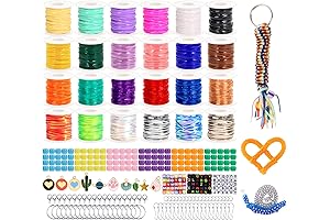 Complete Lanyard Making Supplies Kit: An Assortment of Vibrant and Durable Strings...