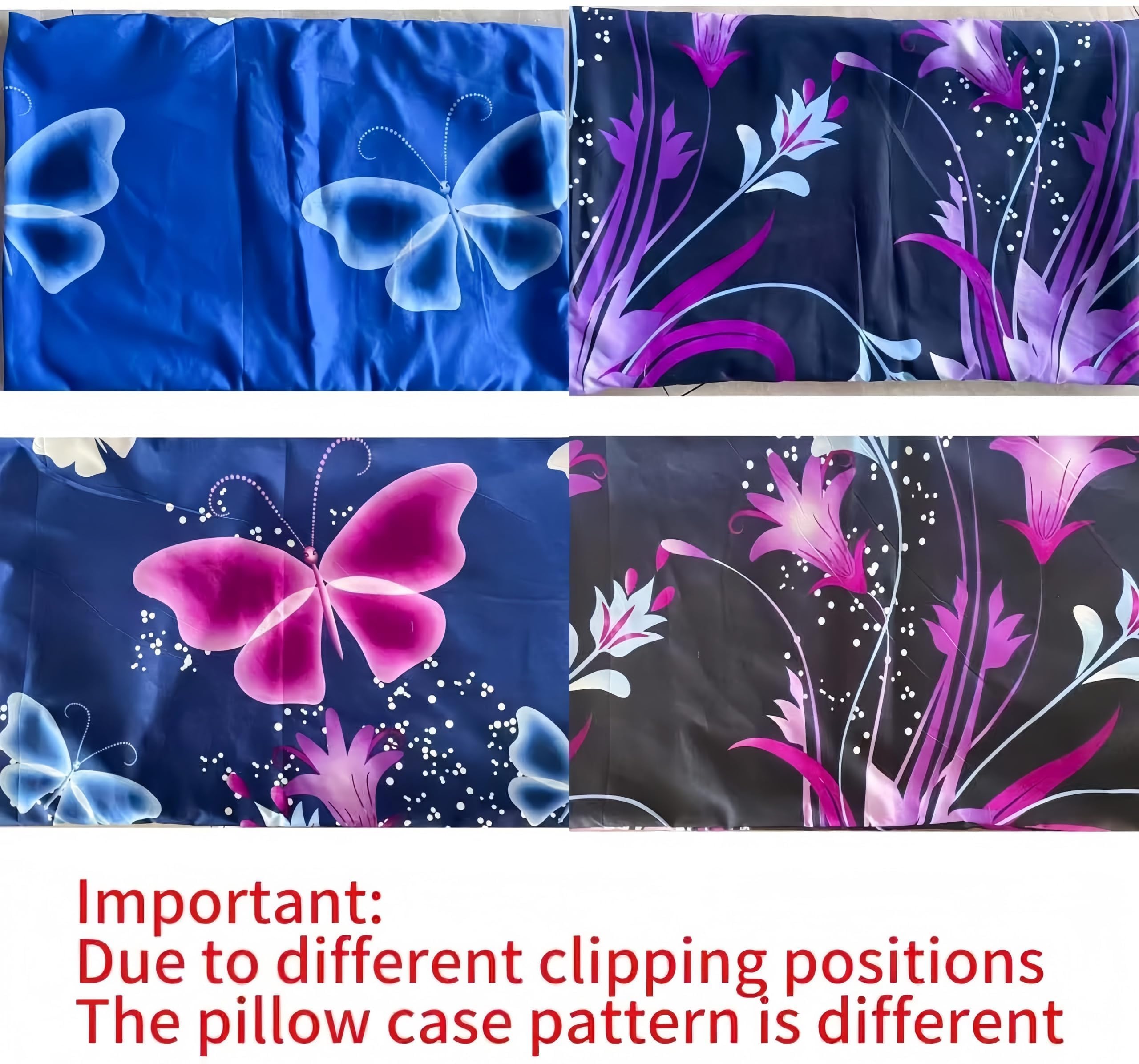 SDY 3PCS Butterfly Comforter Set Queen, Butterfly Bedroom Decor Quilt Bedding Bed in a Bag, Floral Quilts Queen Size for Girls, Kids, Toddler, Children, Teenage, Baby, Women…