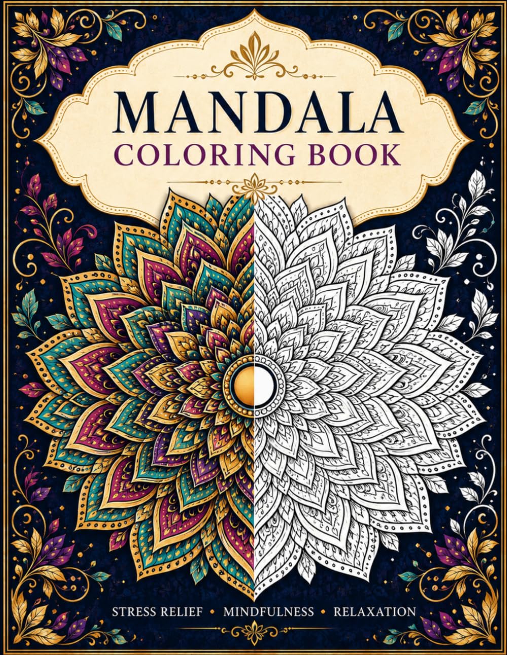 Mandala Colouring Book: Stress Relief - Mindfulness - Relaxation