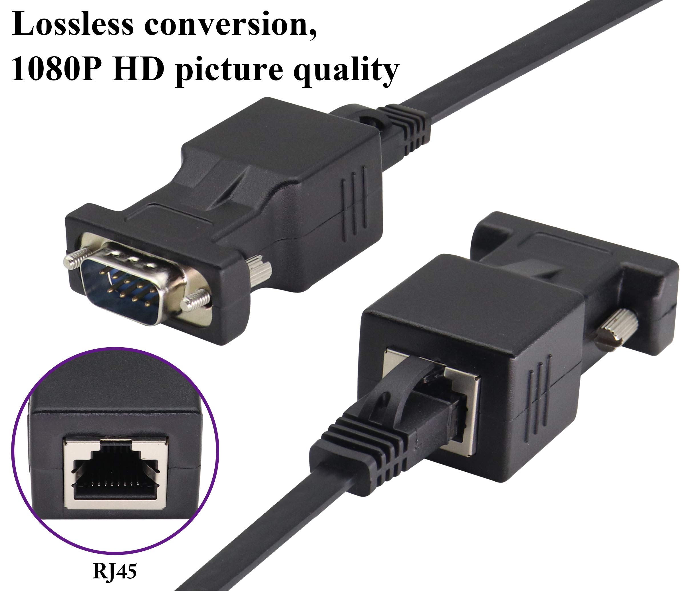 Amazon.com: AOTOKK RJ45 to DB9 RS232 Adapter 9-Pin Serial