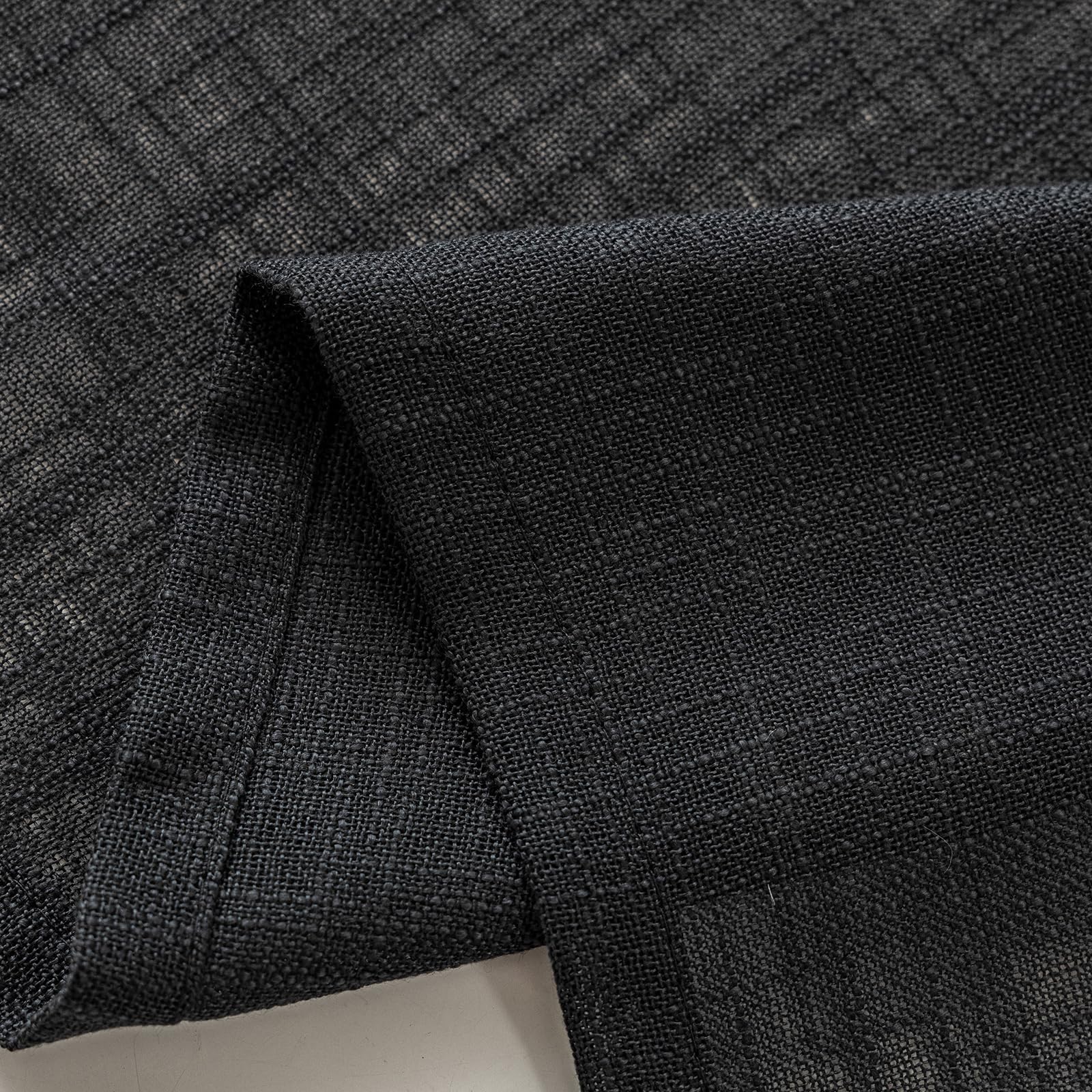 Beda Home - Paneles de textura de lino (negro, 36 pulgadas de ancho x 36 pulgadas