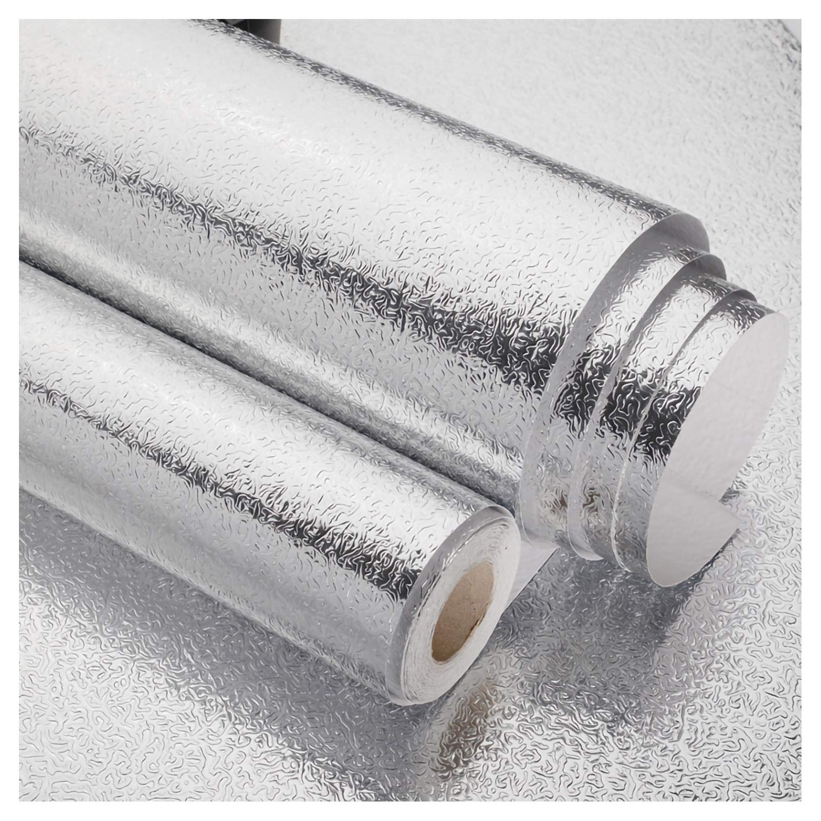 Autocollants cuisine aluminium pour rénover facilement un plan de travail abîmé