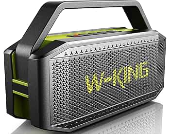 W-KING 120W MAX ワイヤレススピーカー Amazon.com: W-KING Portable Speakers Bluetooth Wireless