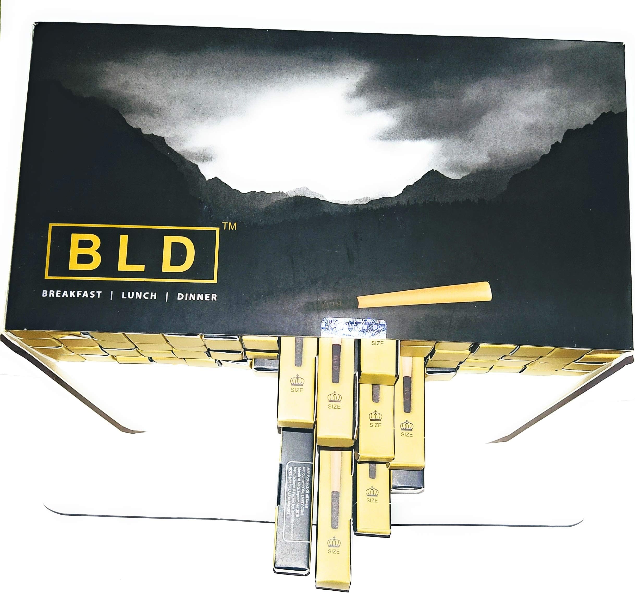 BLD Cone 64 Cones Brown Pre Rolled Cones