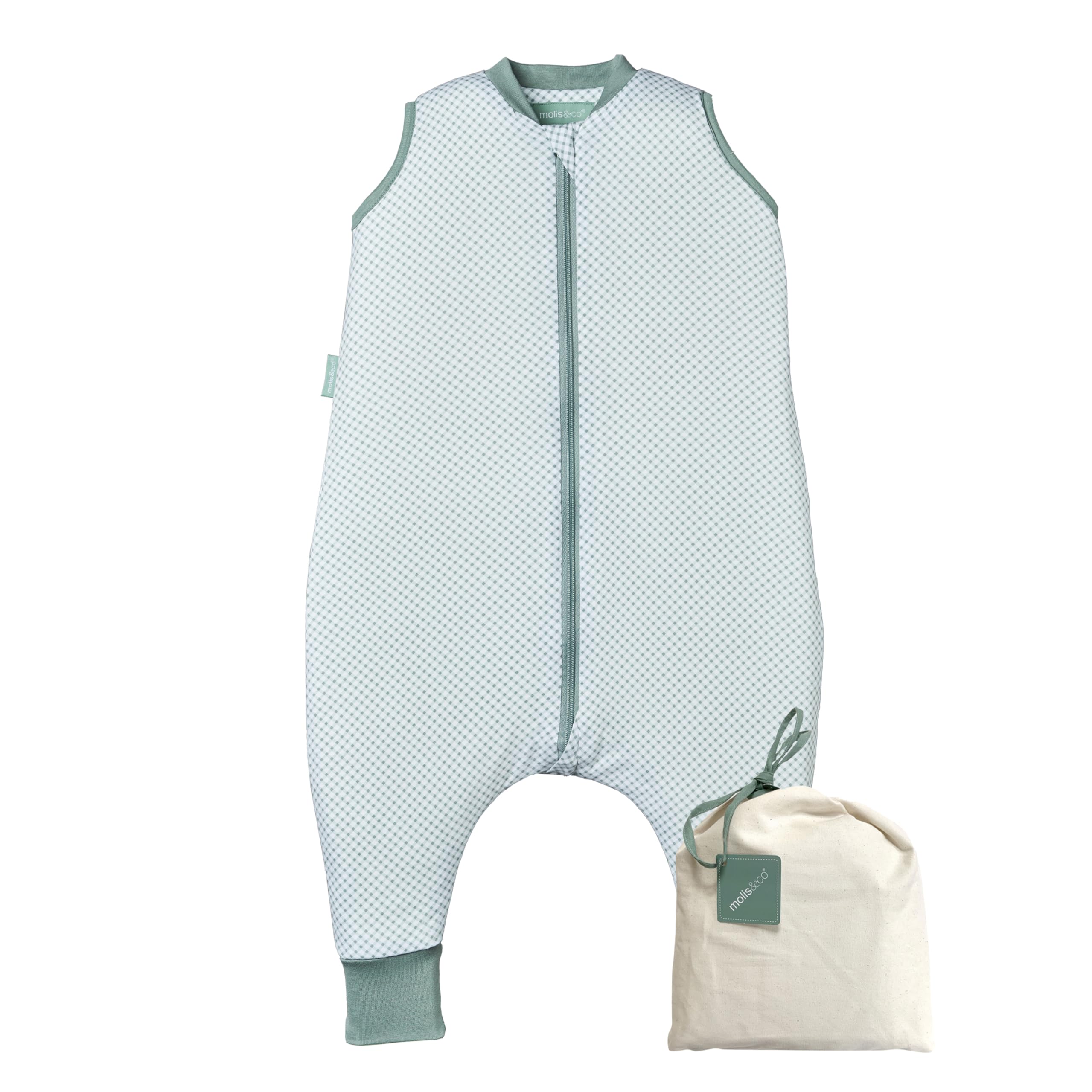 molis&co - Pijama Manta con Pies 1.0 TOG - 80 cm (2 años) - Ideal para Primavera y Otoño - 100% Algodón (Oeko-Tex 100) - ABC — view 15