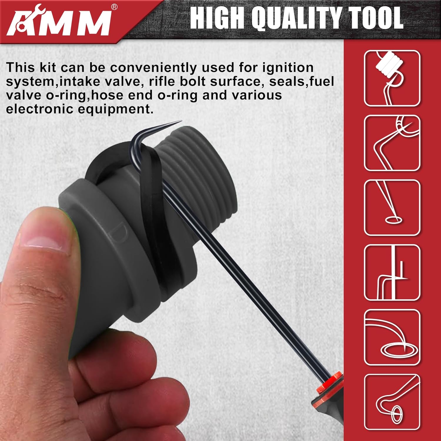AMM 12PCS Hook and Pick Tool Set with Scraper and Magnetic Telescoping Tool Kit for Electronics Maintenance Pick Tools Automotive Repair