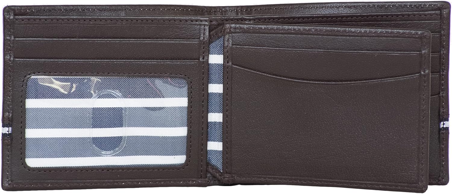 Nautica Men's Bifold Leather Wallet | RFID Blocking | ID Window | Card Slots | Organization | Durable | Stylish - Image 2