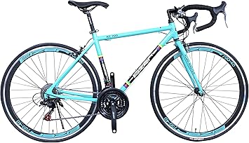 Amazon Eizer アイゼル ロードバイク 軽量アルミ700cフレームに定番21速 700cエアロホイール装着40mmディープリム仕様でレーシーデザイン カラーリング 好みに合わせて のカラーバリエーション Ke700ライトブルー Ke700 ライトブルー 700c アイゼル Eizer