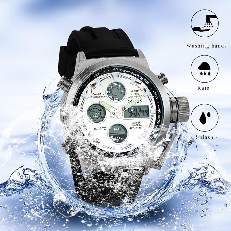 Orologio Digitale Uomo Multifunzione - Militare Impermeabile In Acciaio Inox - Foto 11