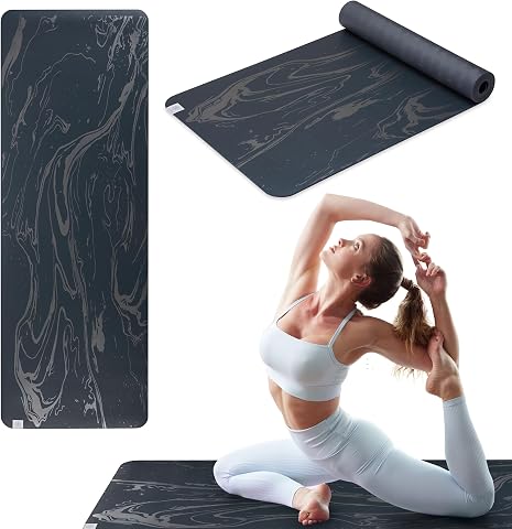 Gaiam Dry-Grip Yoga Mat, Non-Slip, Hot Yoga