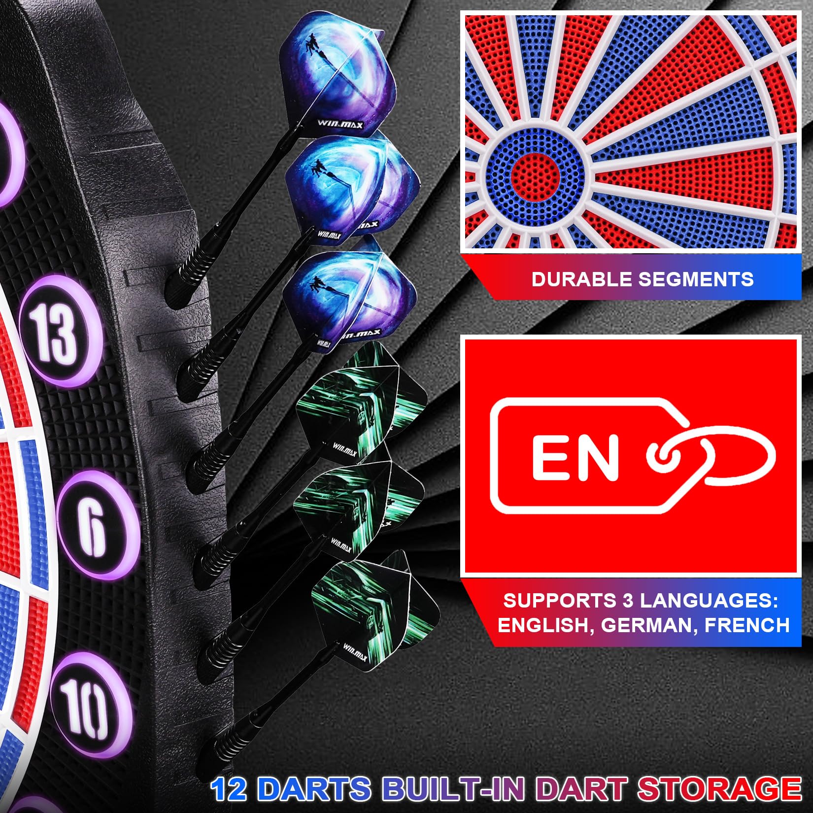WIN.MAX Diana electrónica profesional 34 juegos con 354 variantes