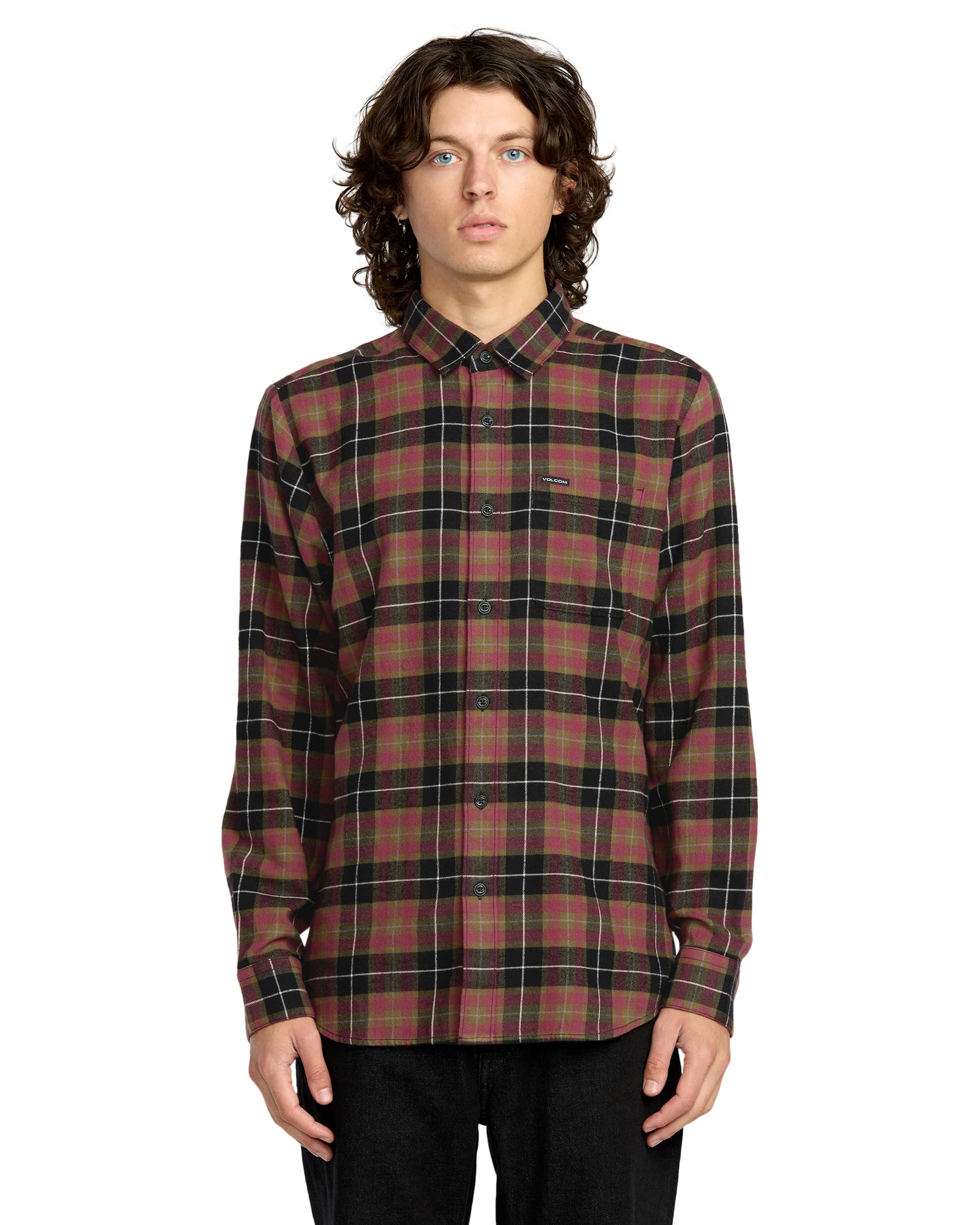 Volcom Men's Caden Plaid Long Sleeve