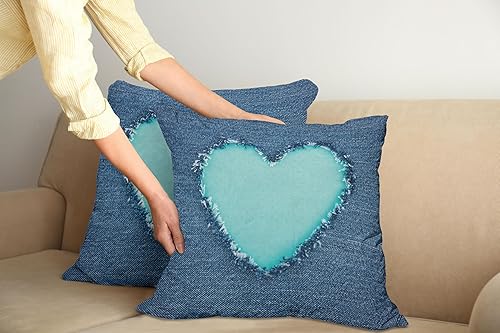 Miniatura 3 de Ambesonne Funda de cojín roja, mosaico triangular en tonos de rojo con bajo efecto geométrico y abstracto, funda de almohada rectangular decorativa,