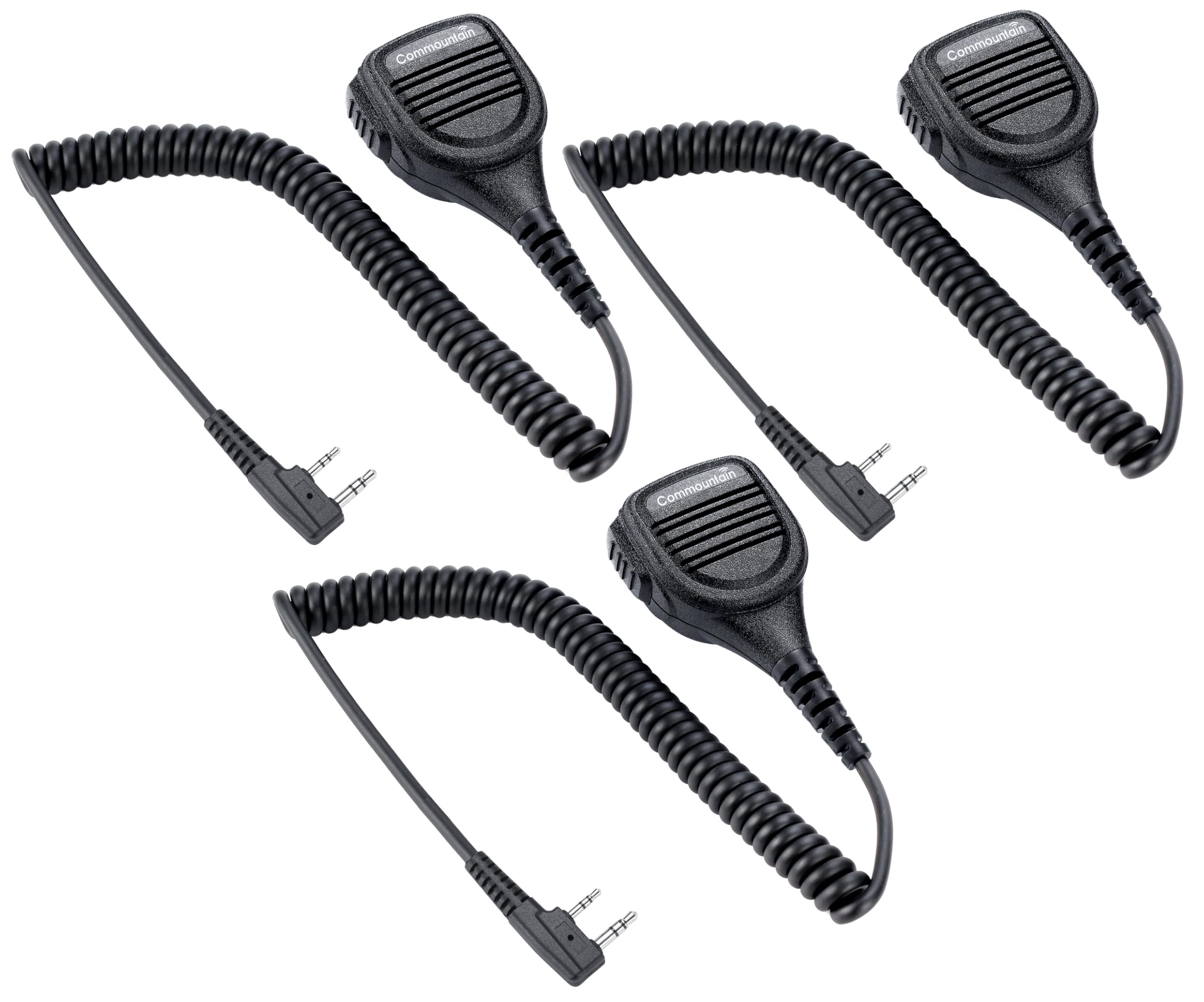 commountain Heavy Speaker Mic Compatible for Baofeng Radios BF-F8HP UV-82HP UV-5R UV82 UV82C UV5R5 UV5RA UV5RE UV5X3 and Kenwood BTECH Retevis Samcom Radios, Walkie Talkie Microphone