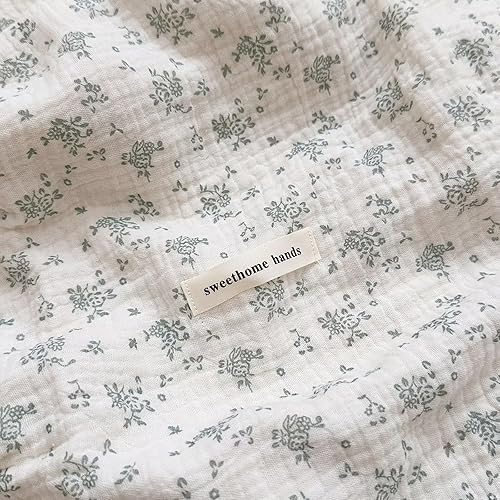 Vista 187 de BuLuTu Mantas de muselina para bebés, niños y niñas, 100% algodón, manta reversible para bebé, manta para cuna, suave, transpirable