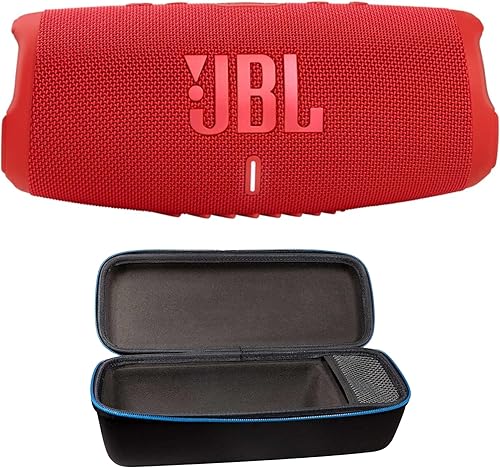 Miniatura 12 de JBL Charge 5 - Paquete de altavoz portátil Bluetooth inalámbrico e impermeable con divvi!, funda rígida protectora, color gris